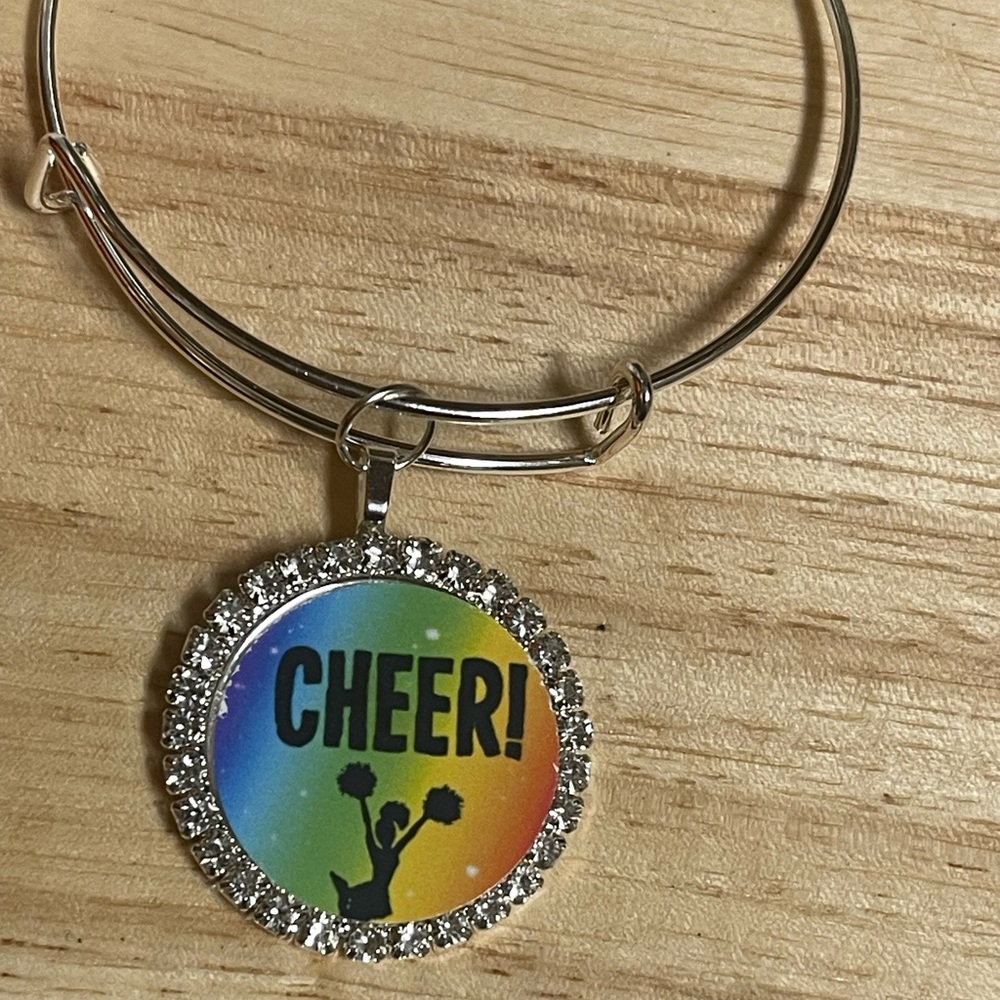 Cheer bangle bracelet